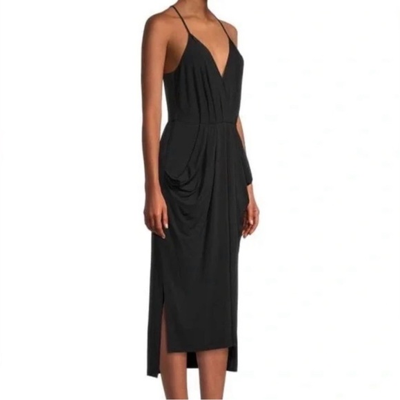 BCBGeneration Black Draped “Della” Dress. - Picture 4 of 9